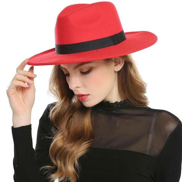 Winter Womens Fedora Jazz Stylish Sombrero
