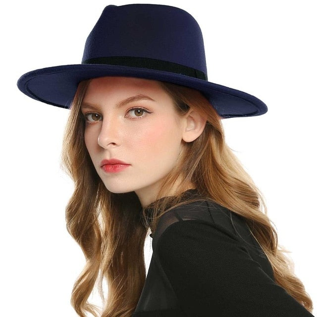 Winter Womens Fedora Jazz Stylish Sombrero