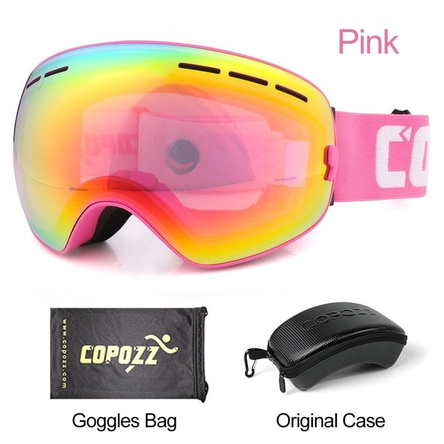 Ski Goggles Men Women Snowboard Glasses Skiing UV400 Protection Snow Skiing Anti-Fog Mask