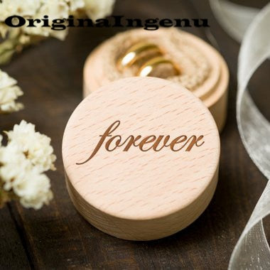 Personalized Rustic Wedding Ring Box