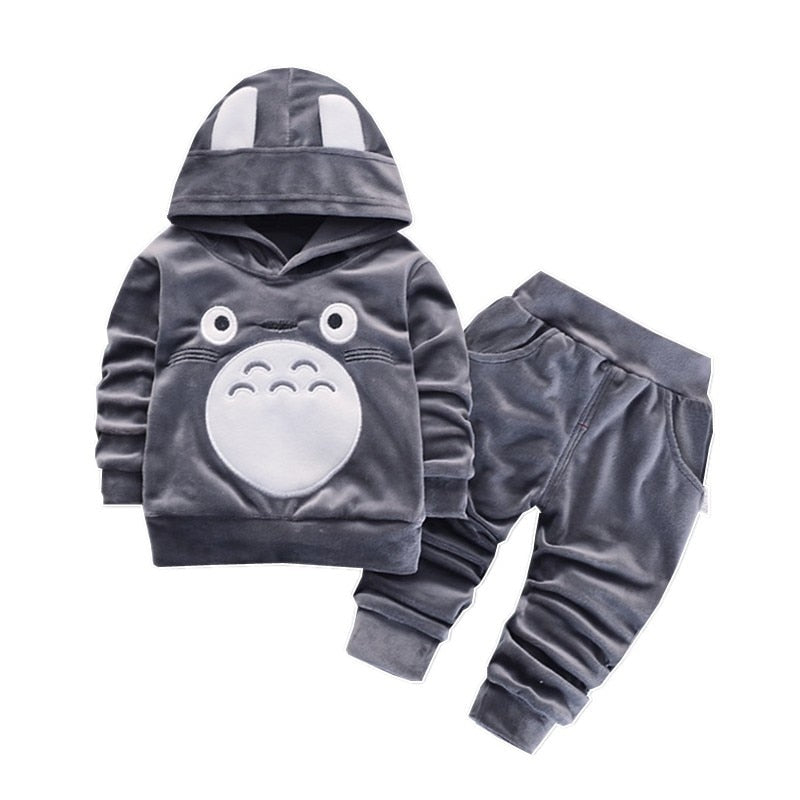 Children Cartoon Clothing 2Pc Set Sweatpants Sweater