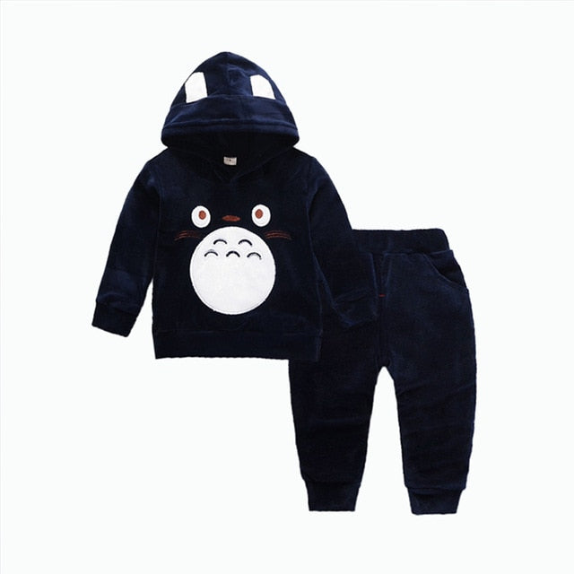 Children Cartoon Clothing 2Pc Set Sweatpants Sweater