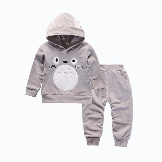 Children Cartoon Clothing 2Pc Set Sweatpants Sweater