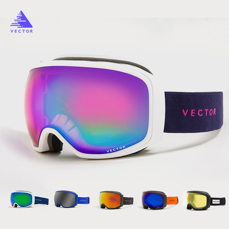 Ski Goggles Anti-Fog UV400 Skiing Snowboard Glasses Spherical Big Mask Eyewear Men Women
