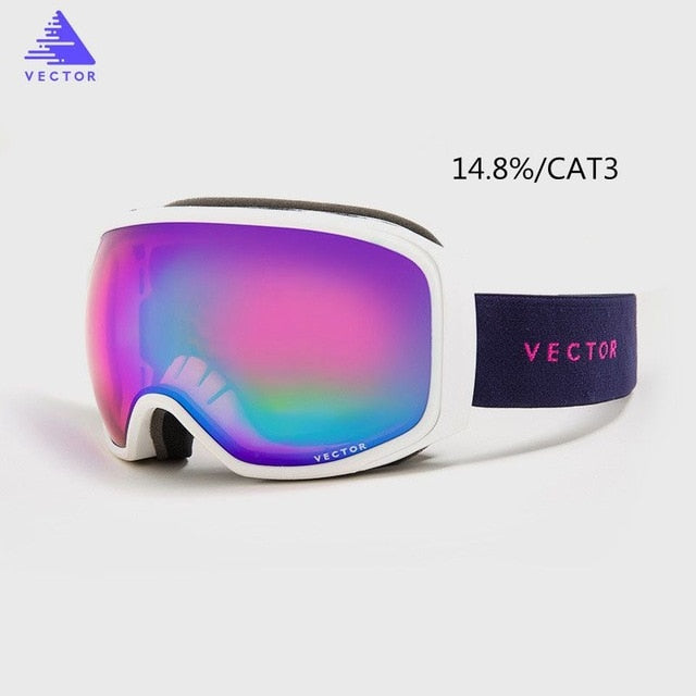Ski Goggles Anti-Fog UV400 Skiing Snowboard Glasses Spherical Big Mask Eyewear Men Women