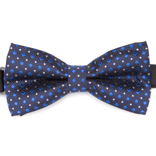 Mens Stripe Dots Plaid Bowtie