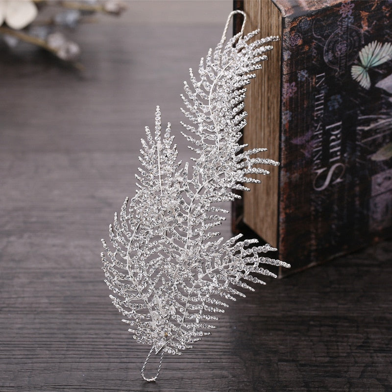 Vintage Silver Leaf Wedding Bridal Hair Accessories