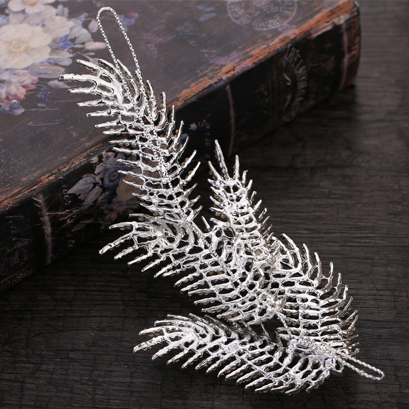 Vintage Silver Leaf Wedding Bridal Hair Accessories