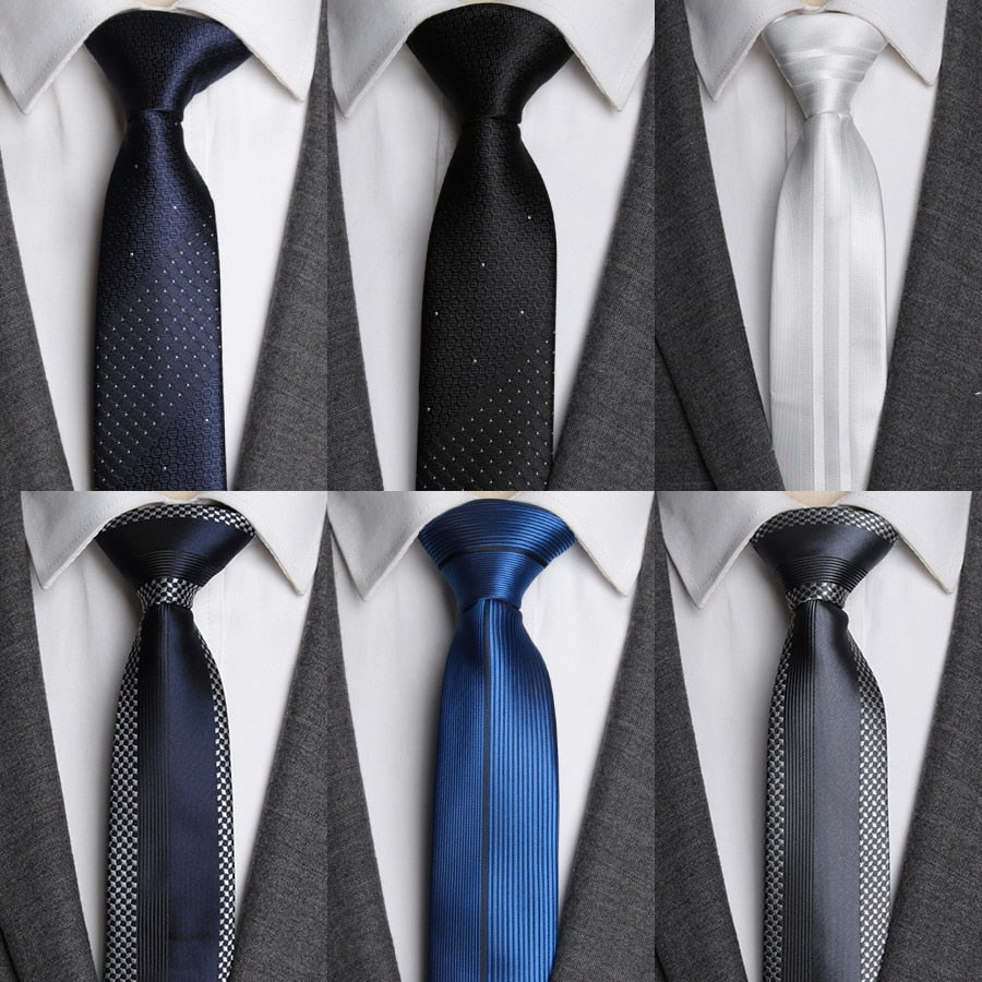 Elegant Mens Ties Luxurious Slim Necktie Tie
