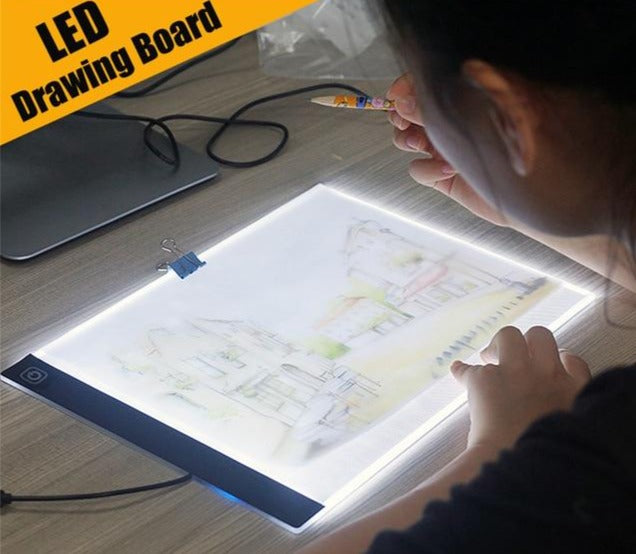 A4 LED Light Pad Artist Table Tracing Drawing Board