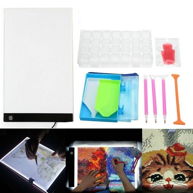 A4 LED Light Pad Artist Table Tracing Drawing Board