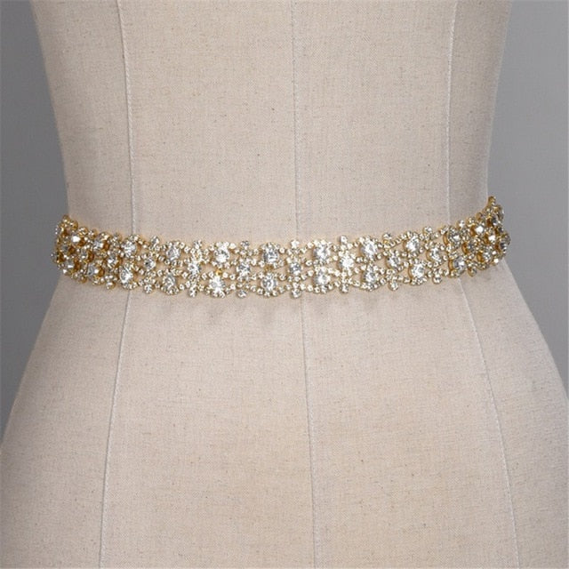 Crystal Wedding Dress Belt Bridal Sash