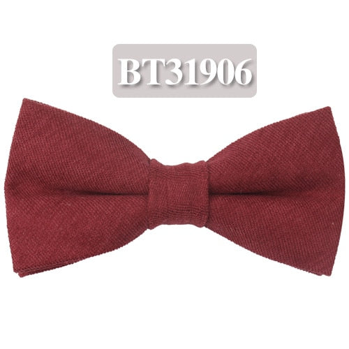 Men Bow Tie Classic Solid Colors For Casual Business Or Party