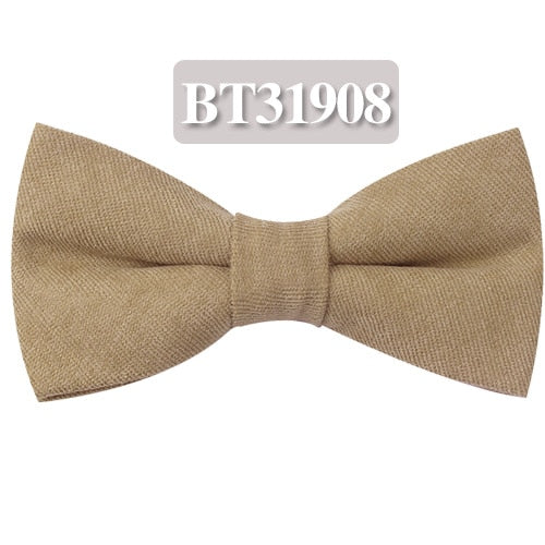 Men Bow Tie Classic Solid Colors For Casual Business Or Party