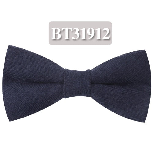 Men Bow Tie Classic Solid Colors For Casual Business Or Party