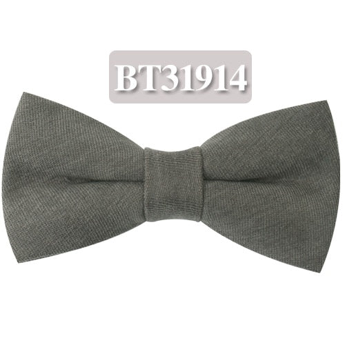 Men Bow Tie Classic Solid Colors For Casual Business Or Party