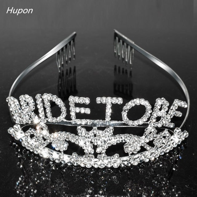 Bride To Be Crown Bachelorette Tiara
