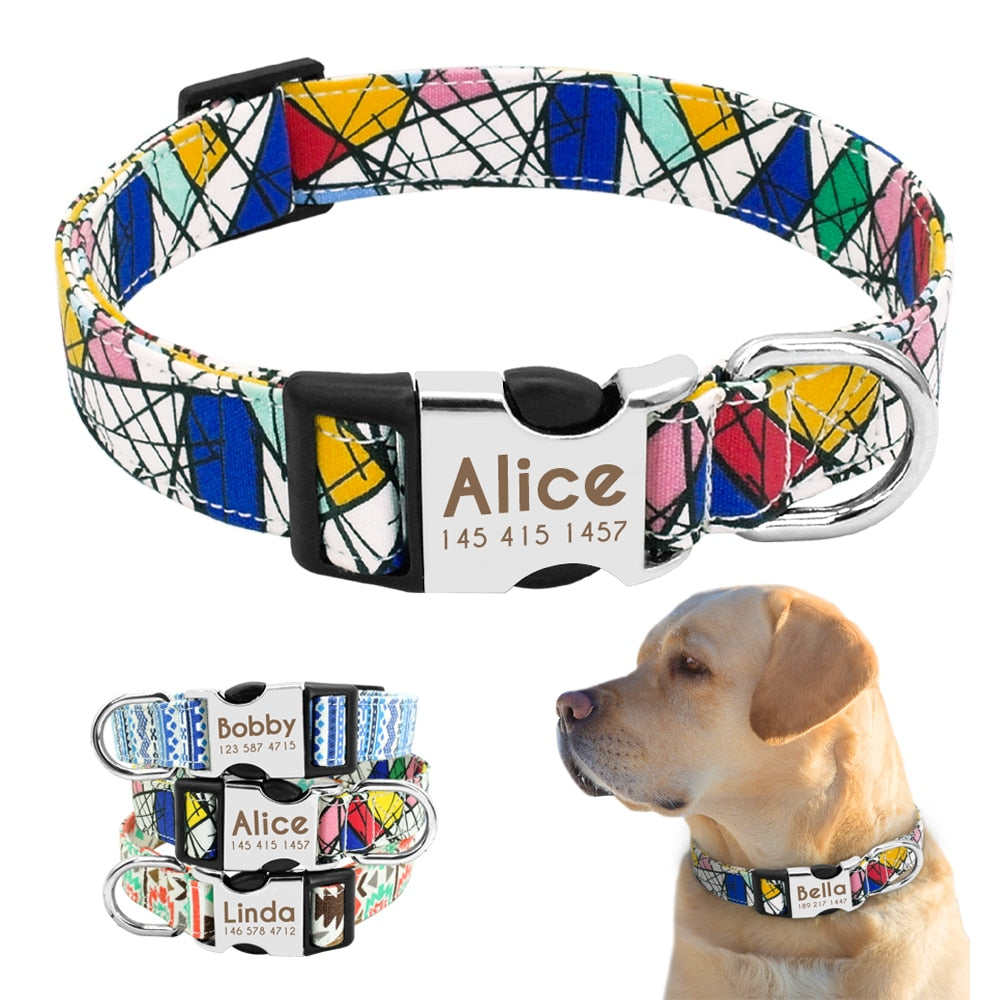 Dog Cat Collar Pet ID Tag Engraved Name Plate
