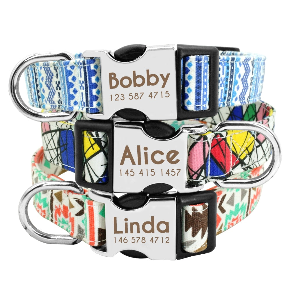 Dog Cat Collar Pet ID Tag Engraved Name Plate
