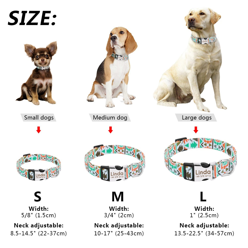 Dog Cat Collar Pet ID Tag Engraved Name Plate