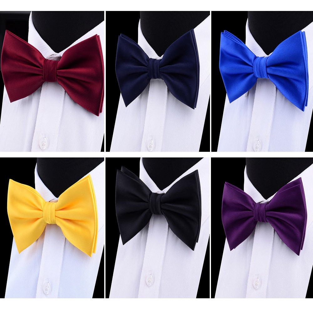 Double Fold Bowties Hanky Cufflinks Gift