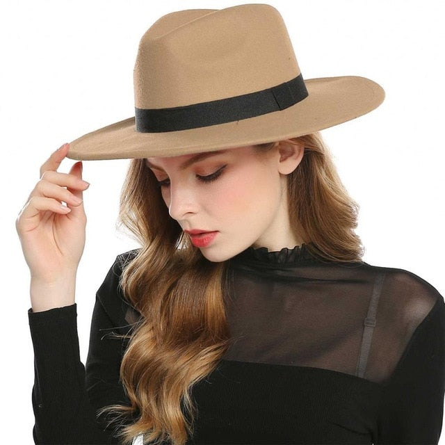 Winter Womens Fedora Jazz Stylish Sombrero