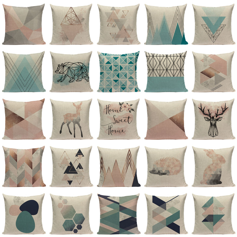 Nordic Geometry Cushion Cover Decor Throw Pillow Case