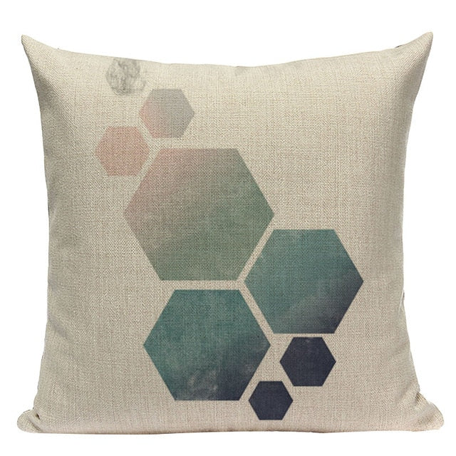 Nordic Geometry Cushion Cover Decor Throw Pillow Case
