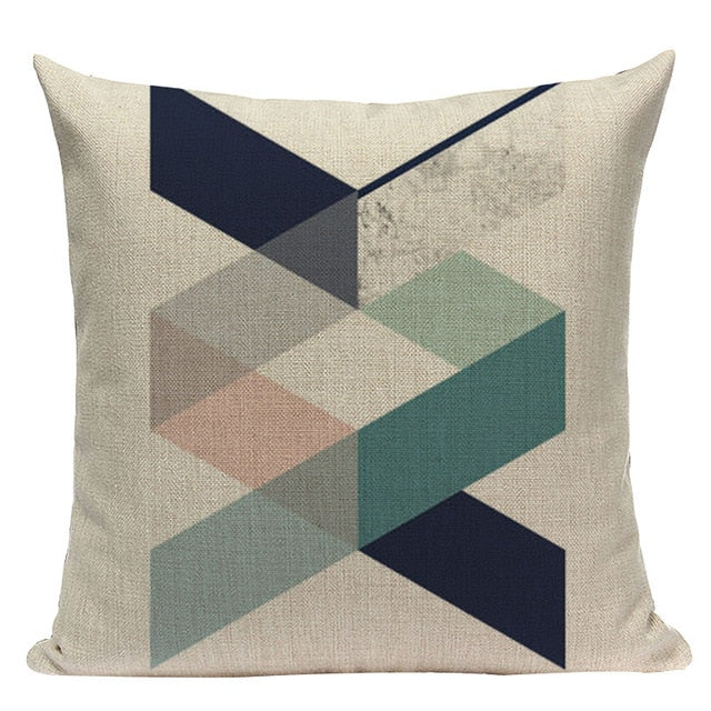 Nordic Geometry Cushion Cover Decor Throw Pillow Case