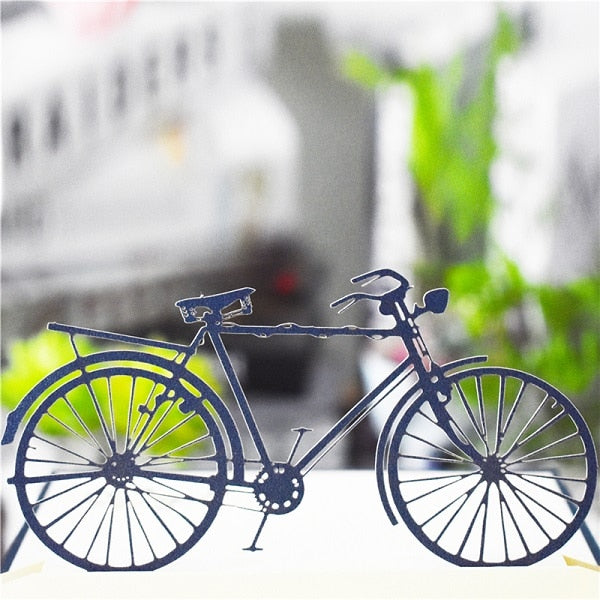 3D Pop Up Cards Birthday Train Plain Sailboat Bike Guitar