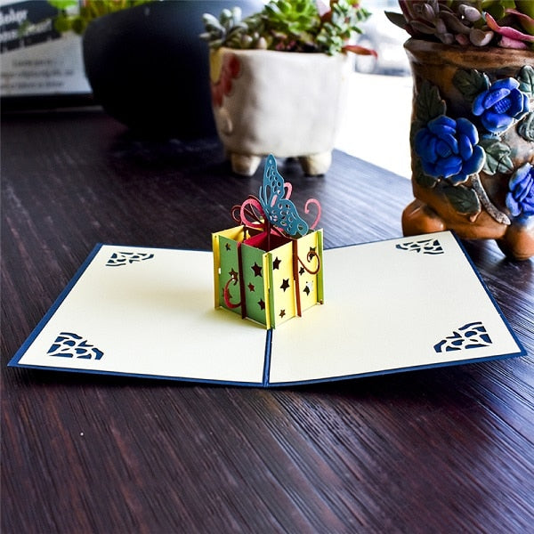 3D Pop Up Cards Birthday Train Plain Sailboat Bike Guitar