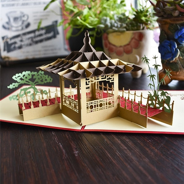 3D Pop Up Cards Birthday Train Plain Sailboat Bike Guitar