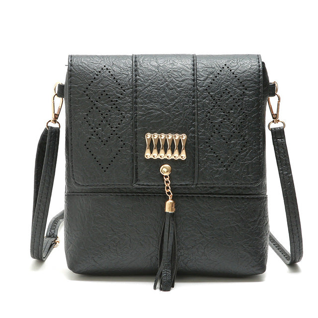 Womens Tassel Shoulder Handbag Clutch Crossbody Bag