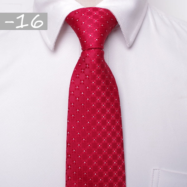 8 CM Business Formal Tie Pencil Striped