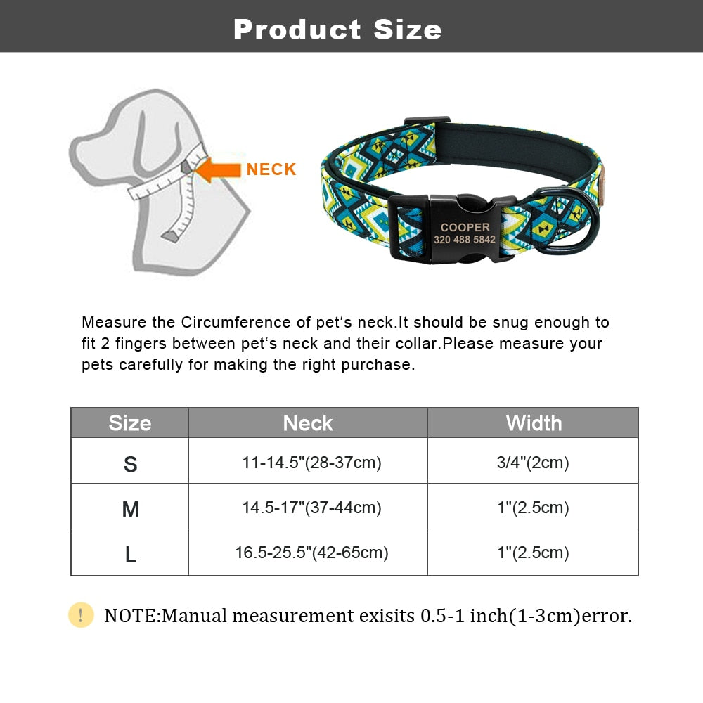 Personalized Collar Pet Name Tag ID Nameplate