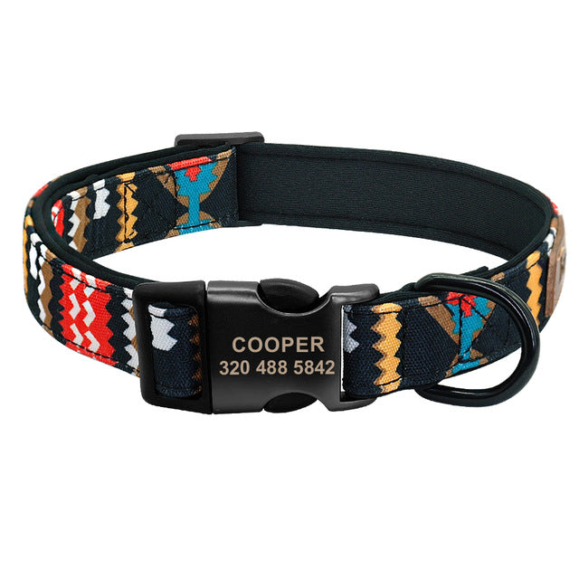 Personalized Collar Pet Name Tag ID Nameplate