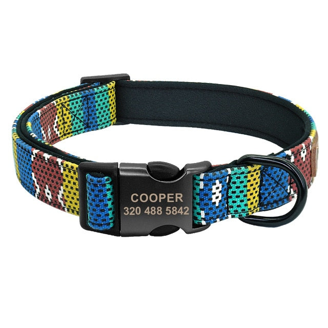 Personalized Collar Pet Name Tag ID Nameplate