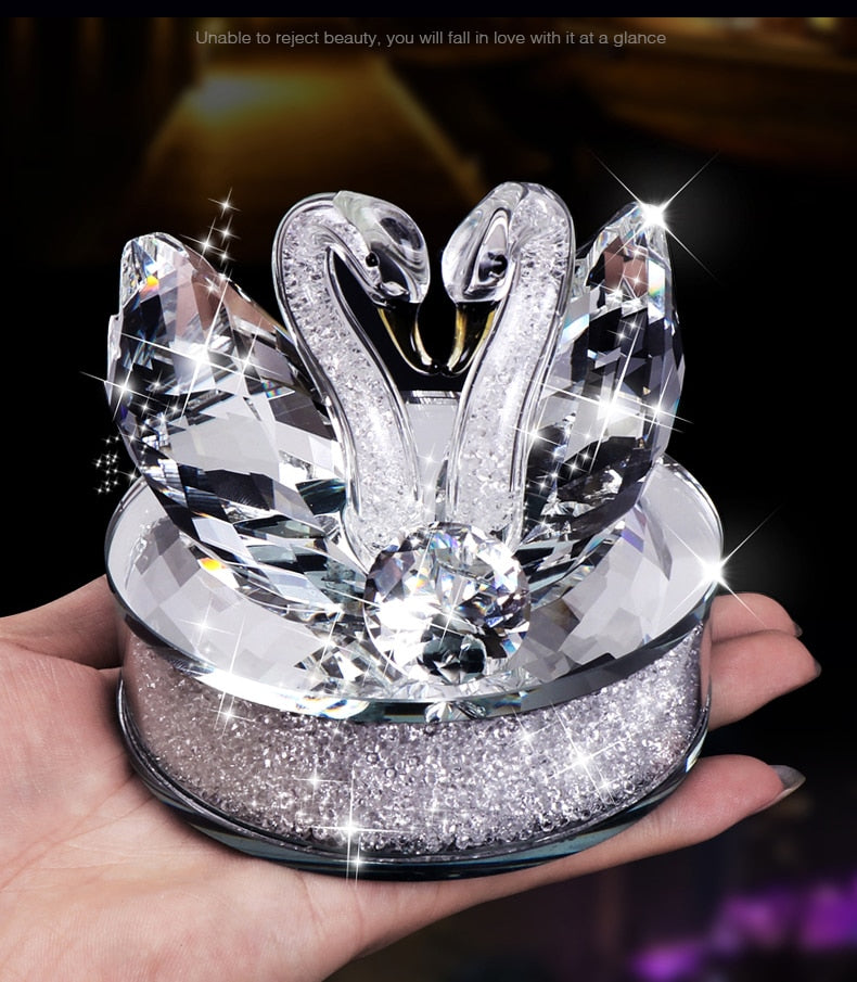 Crystal Swan Home Decor Gift