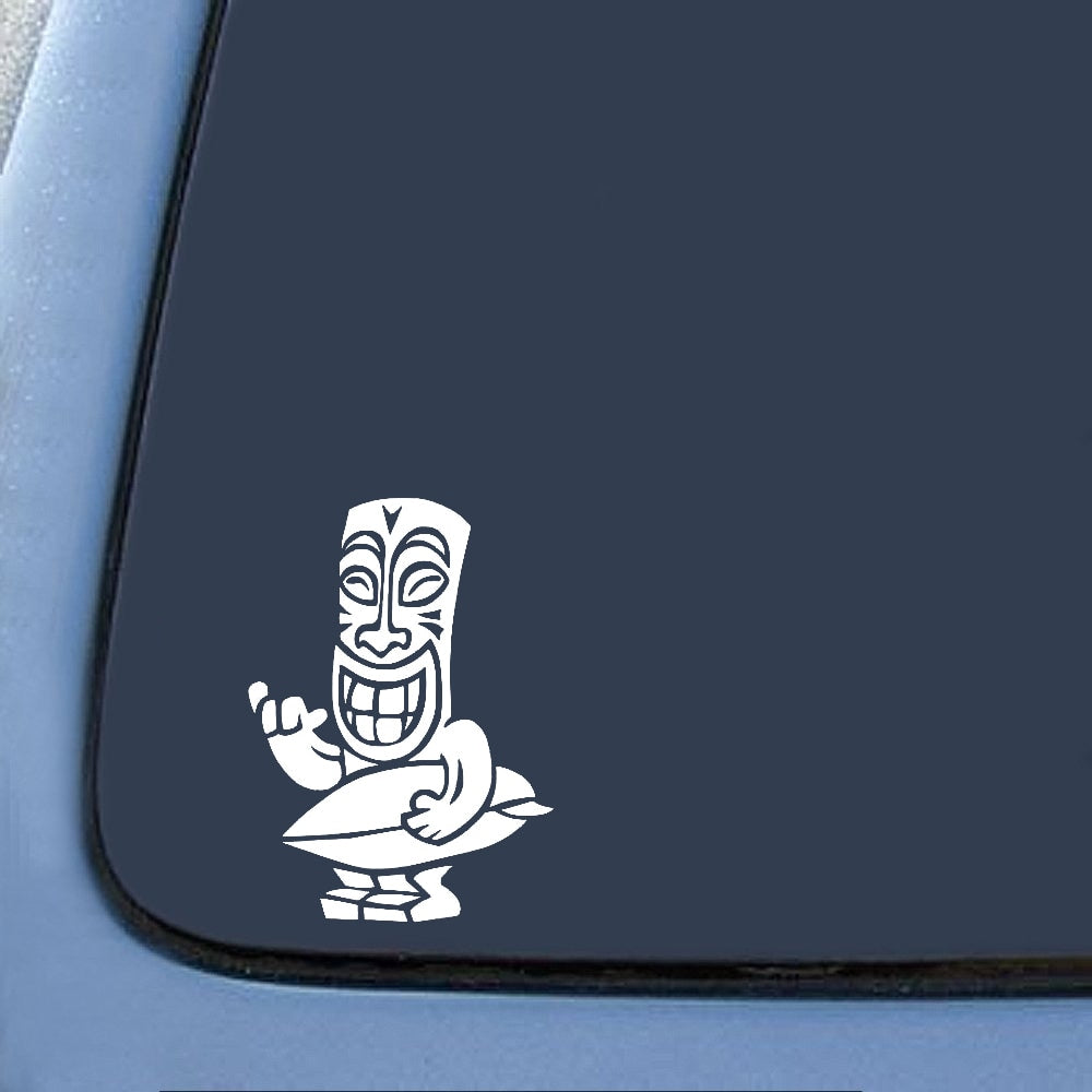Aloha Tiki Surf Decal Vinyl Car Sticker Funny