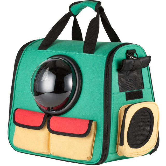 Pet Astronaut Travel Capsule Handbag Backpack Carrier Bag