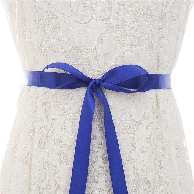Crystal Pearl Bridal Belt Sash Ribbon