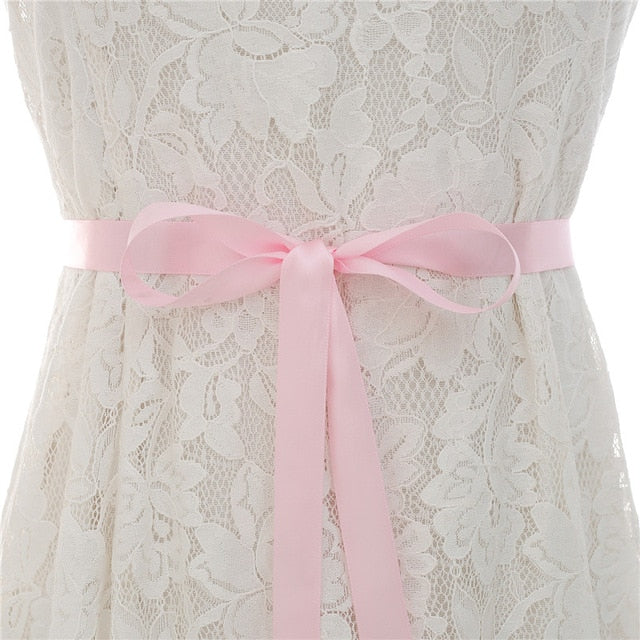 Crystal Pearl Bridal Belt Sash Ribbon