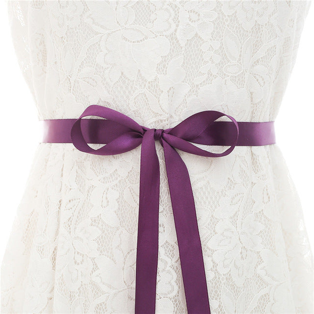 Crystal Pearl Bridal Belt Sash Ribbon