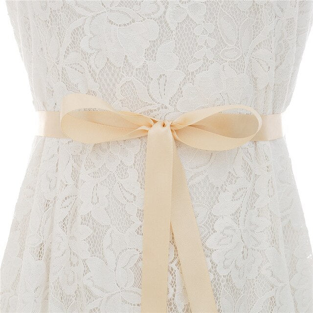 Crystal Pearl Bridal Belt Sash Ribbon