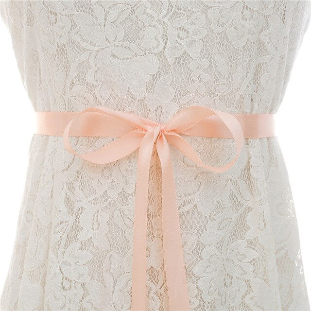 Crystal Pearl Bridal Belt Sash Ribbon