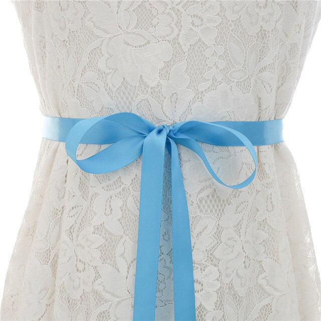 Crystal Pearl Bridal Belt Sash Ribbon