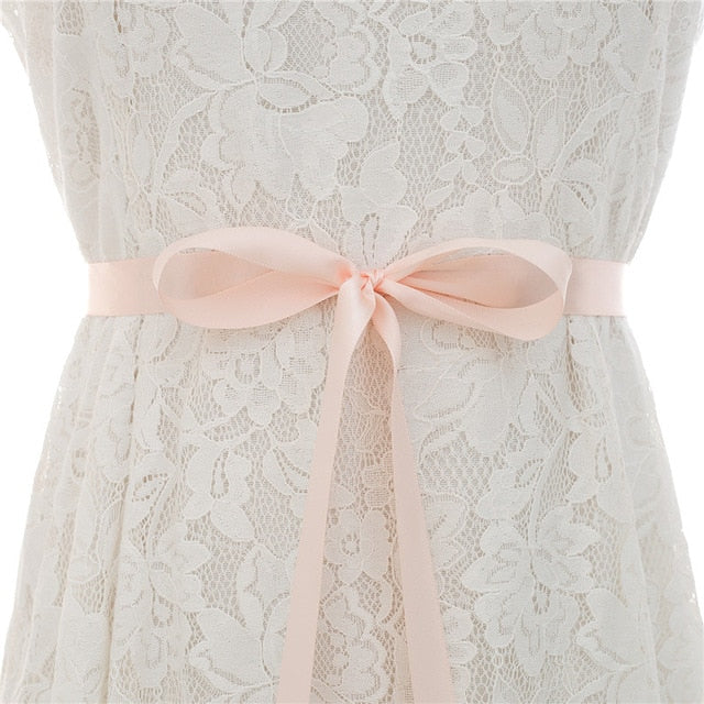 Crystal Pearl Bridal Belt Sash Ribbon