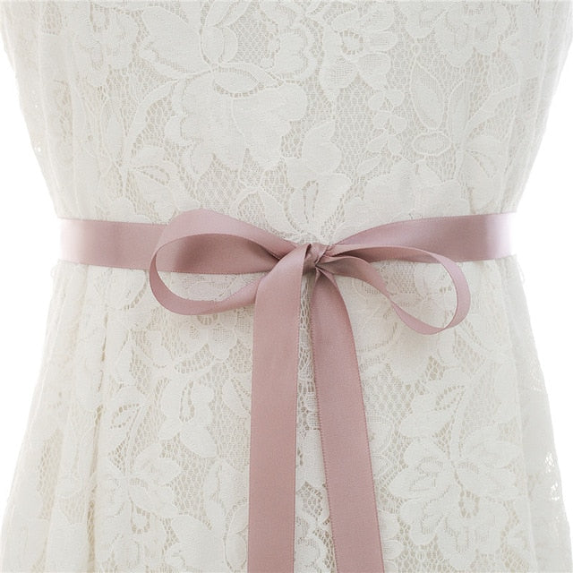 Crystal Pearl Bridal Belt Sash Ribbon