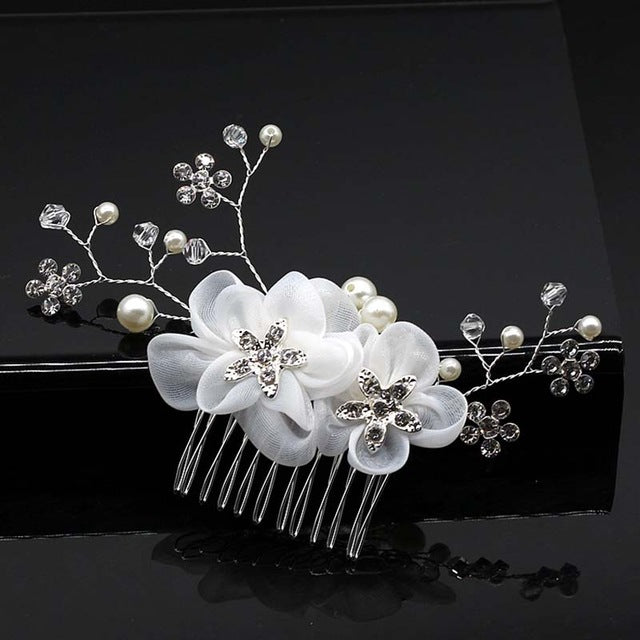 Hair Accessories Combs Bride Pearls Flowers