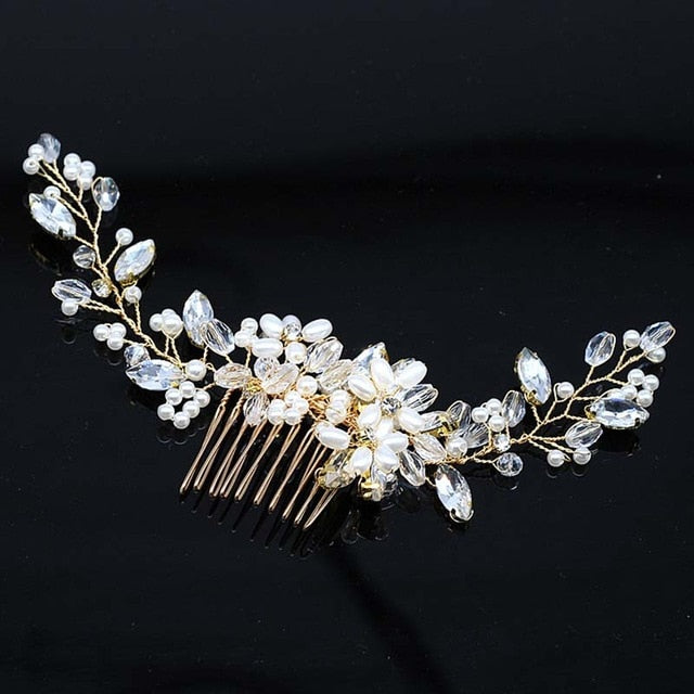 Hair Accessories Combs Bride Pearls Flowers